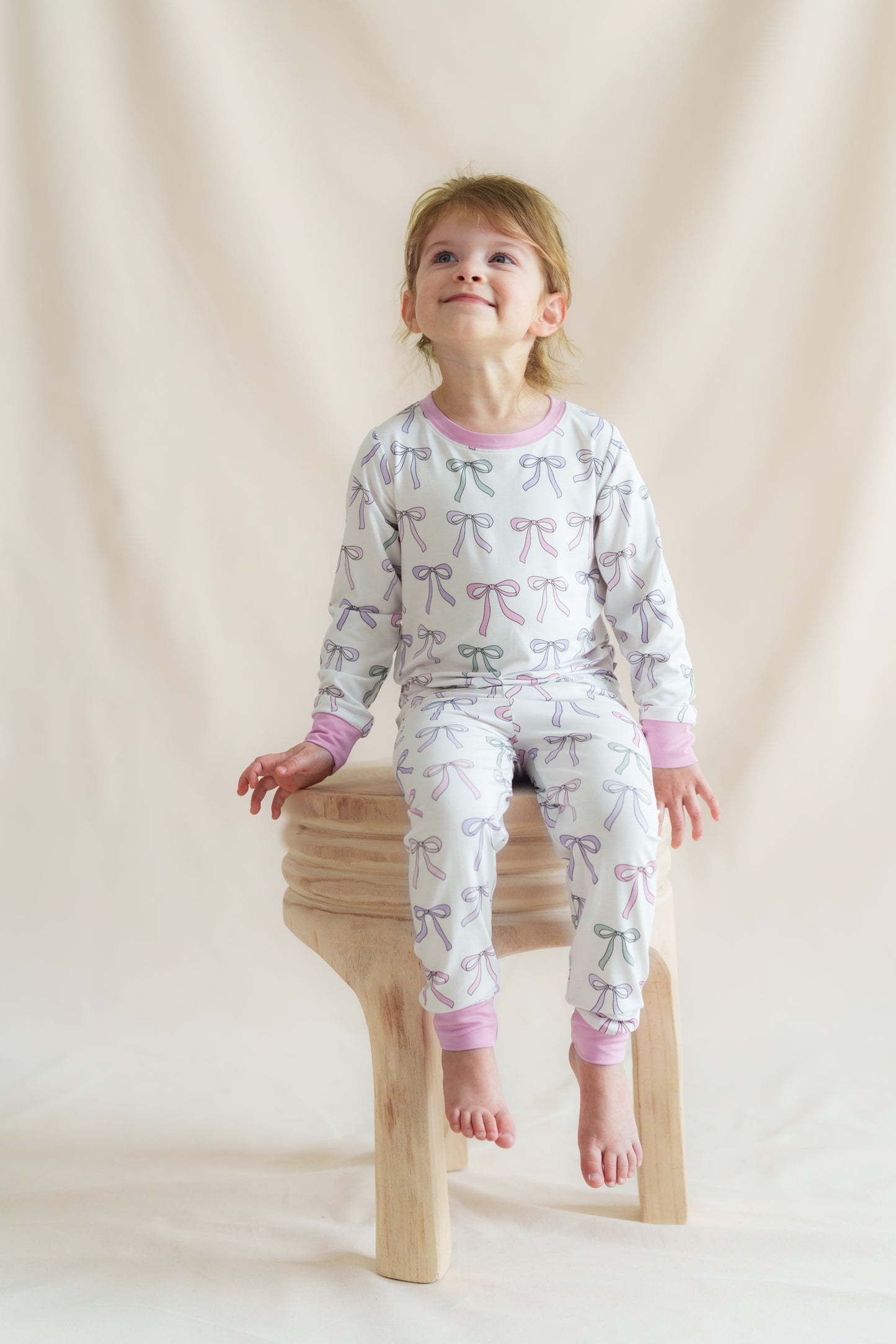 Pastel Bows Two-Piece Set