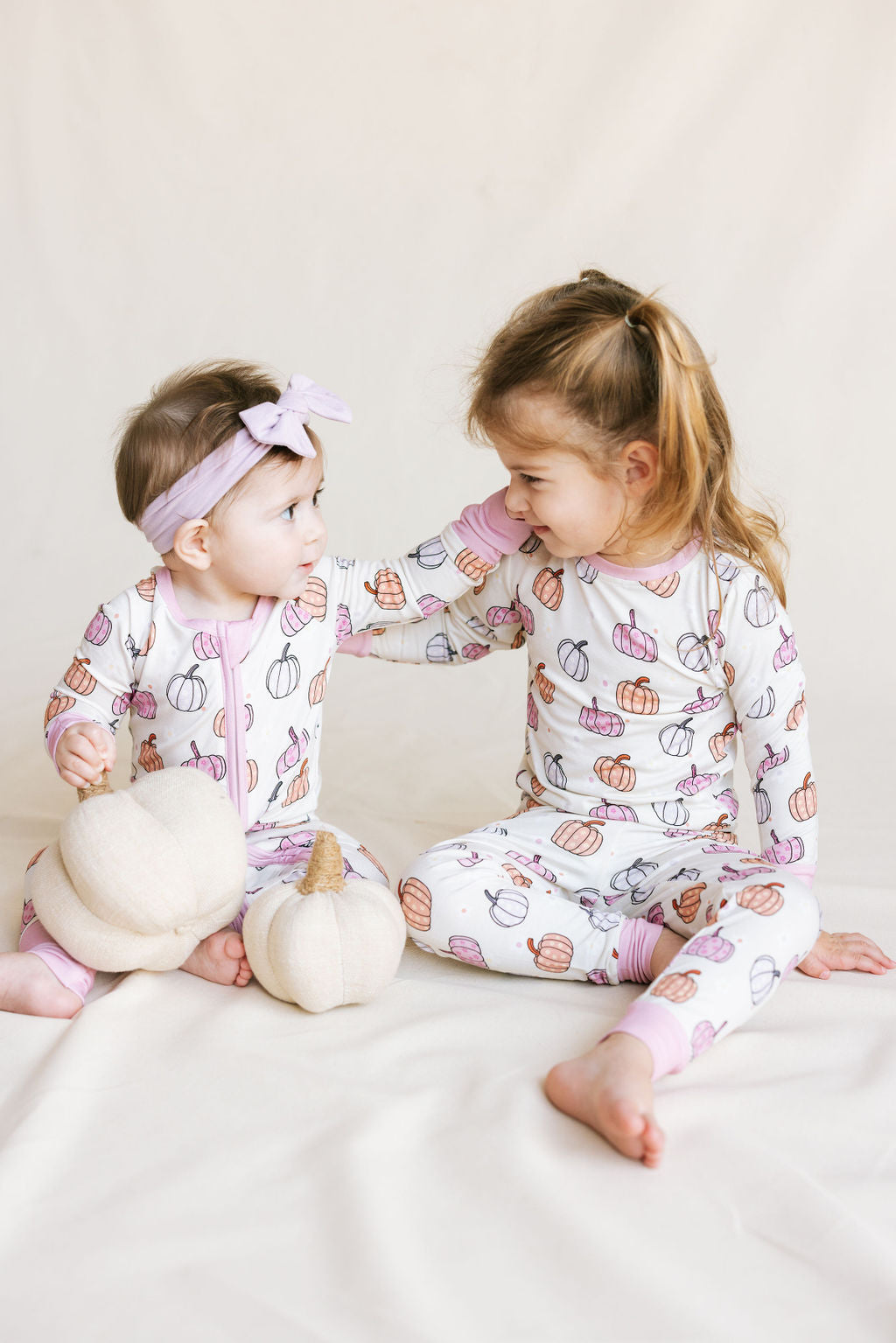 Pastel Pumpkins Two-Piece Set