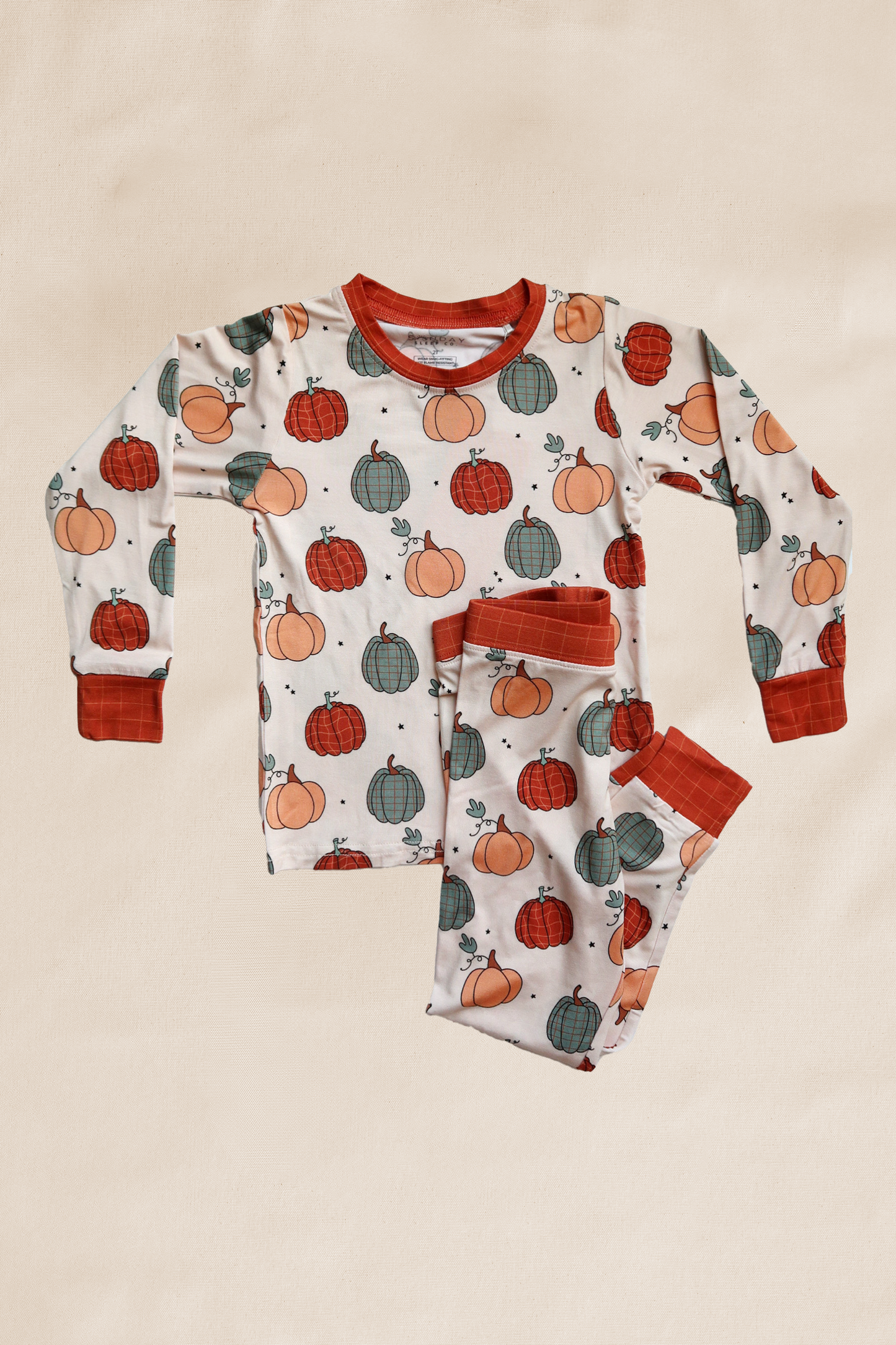 (Pre-order) Plaid Pumpkins Two-Piece Set