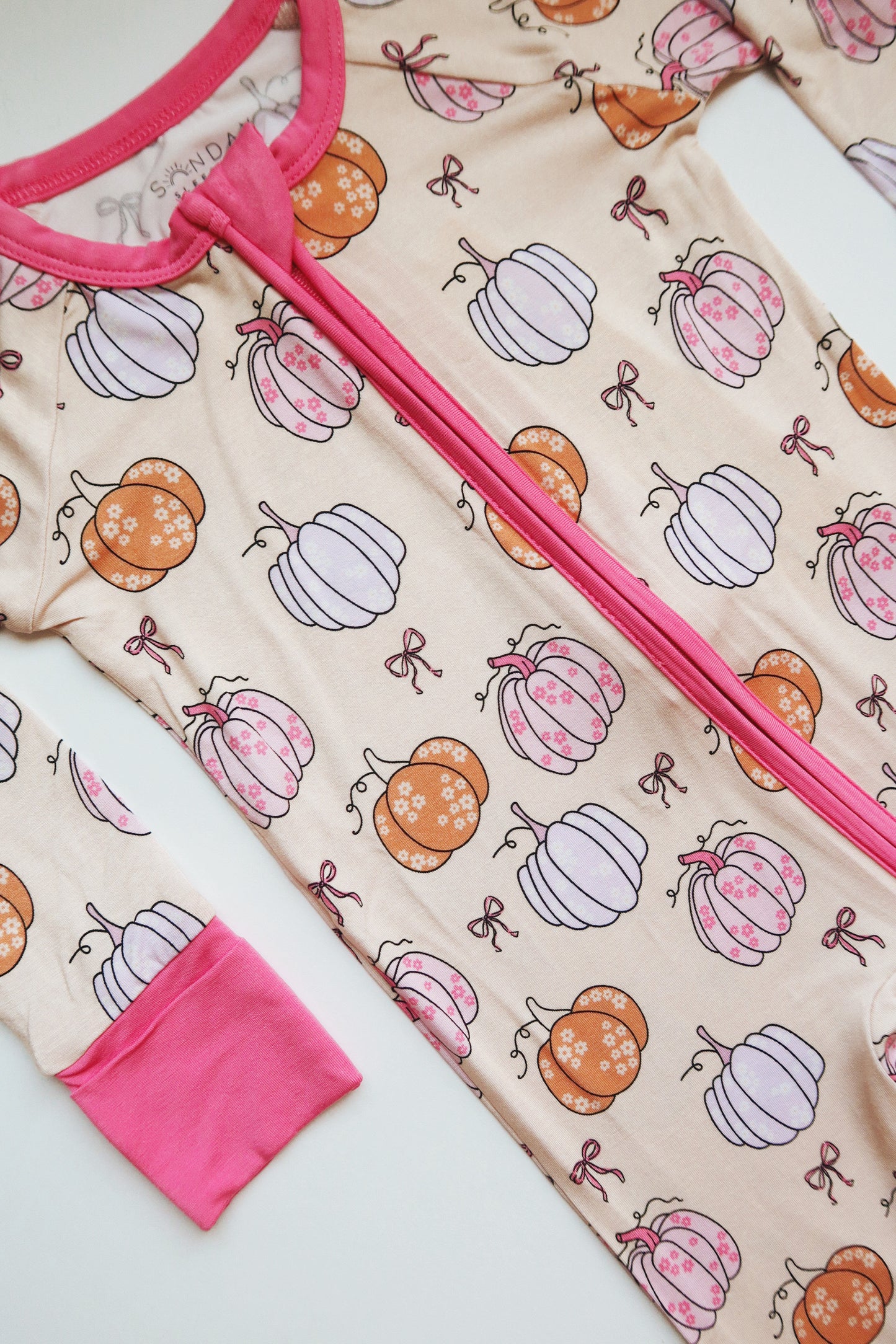 (Pre-order) Pastel Pumpkins Zippy Romper