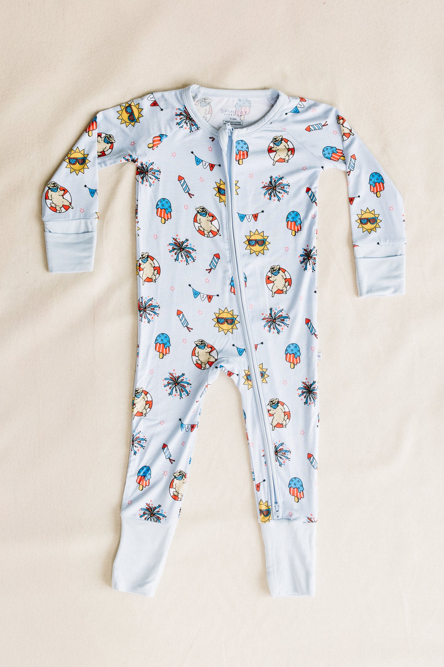All American Summer Zippy Romper