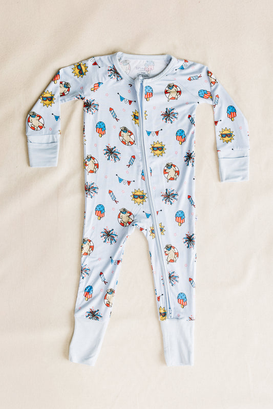 All American Summer Zippy Romper