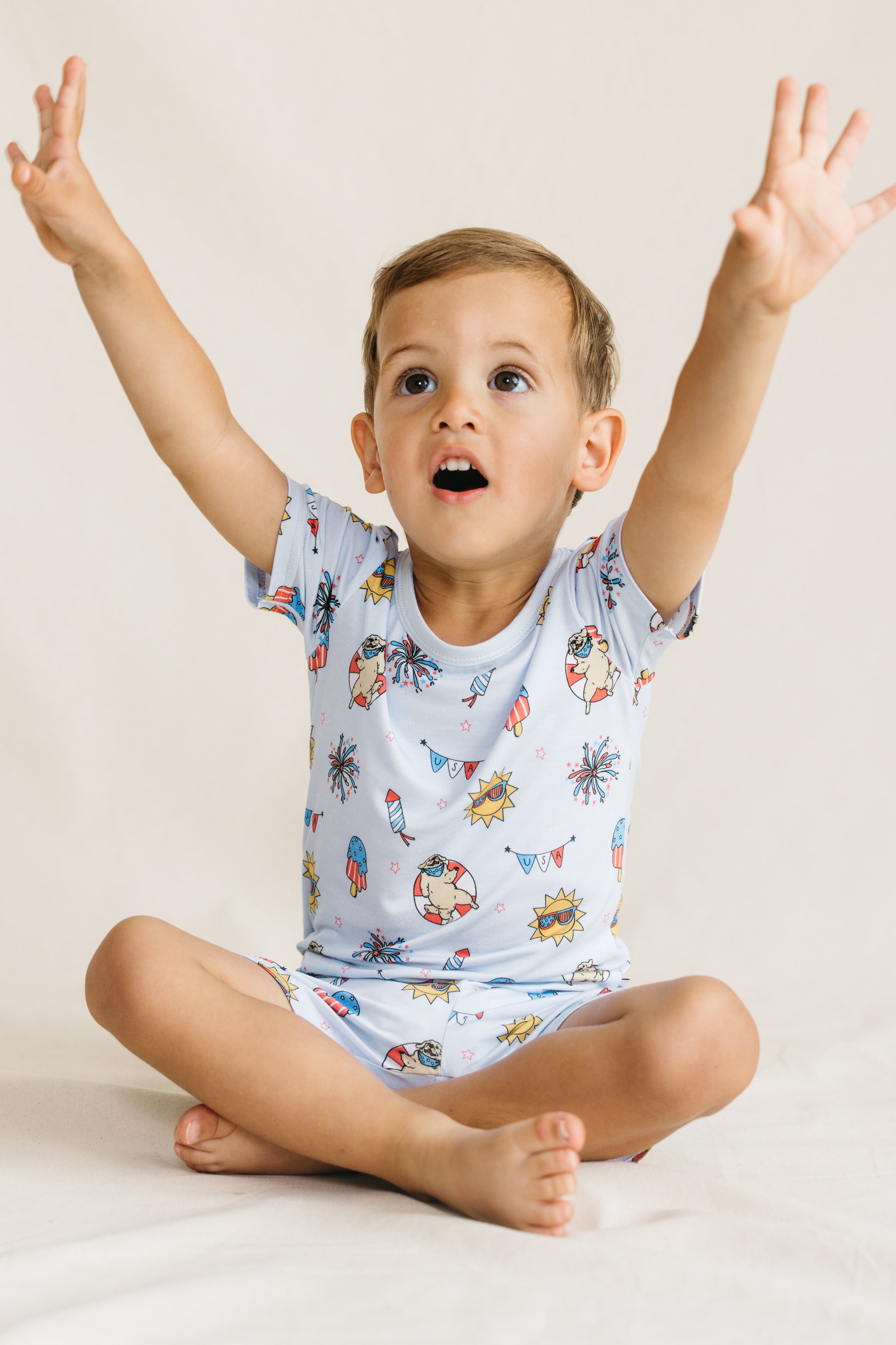 【SUKU 】Palm/Summer Day Pyjamas/バンブー/男女兼用 Two Piece Pajama Set – Zumbamboo