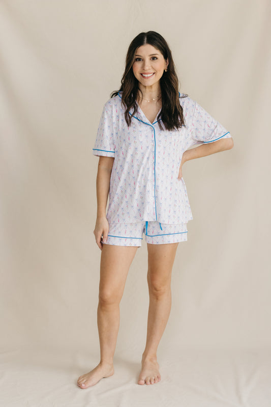 Blooms & Bows Women's Short Set
