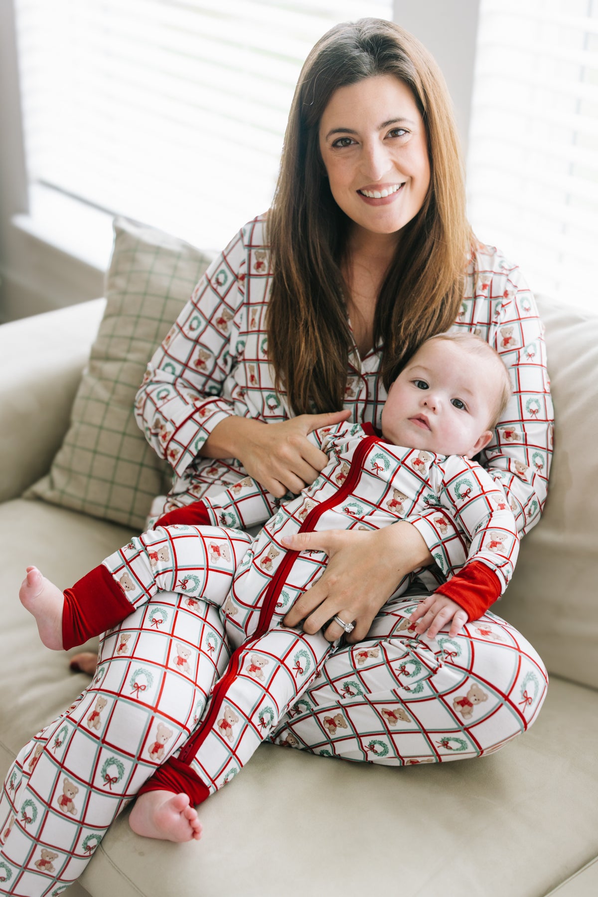 Holiday Teddies Zippy Romper: Preorder ships by 9/25