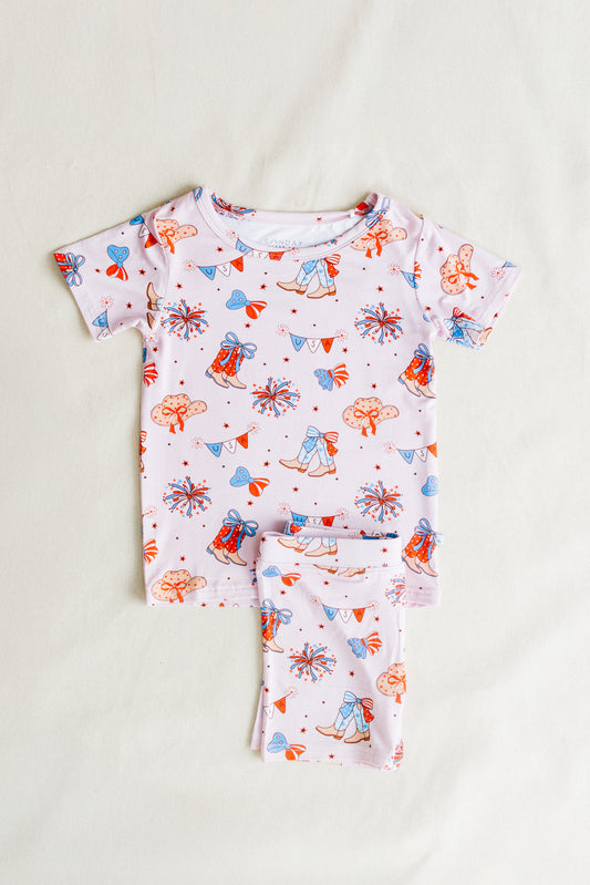 Howdy USA Two-Piece Short Set