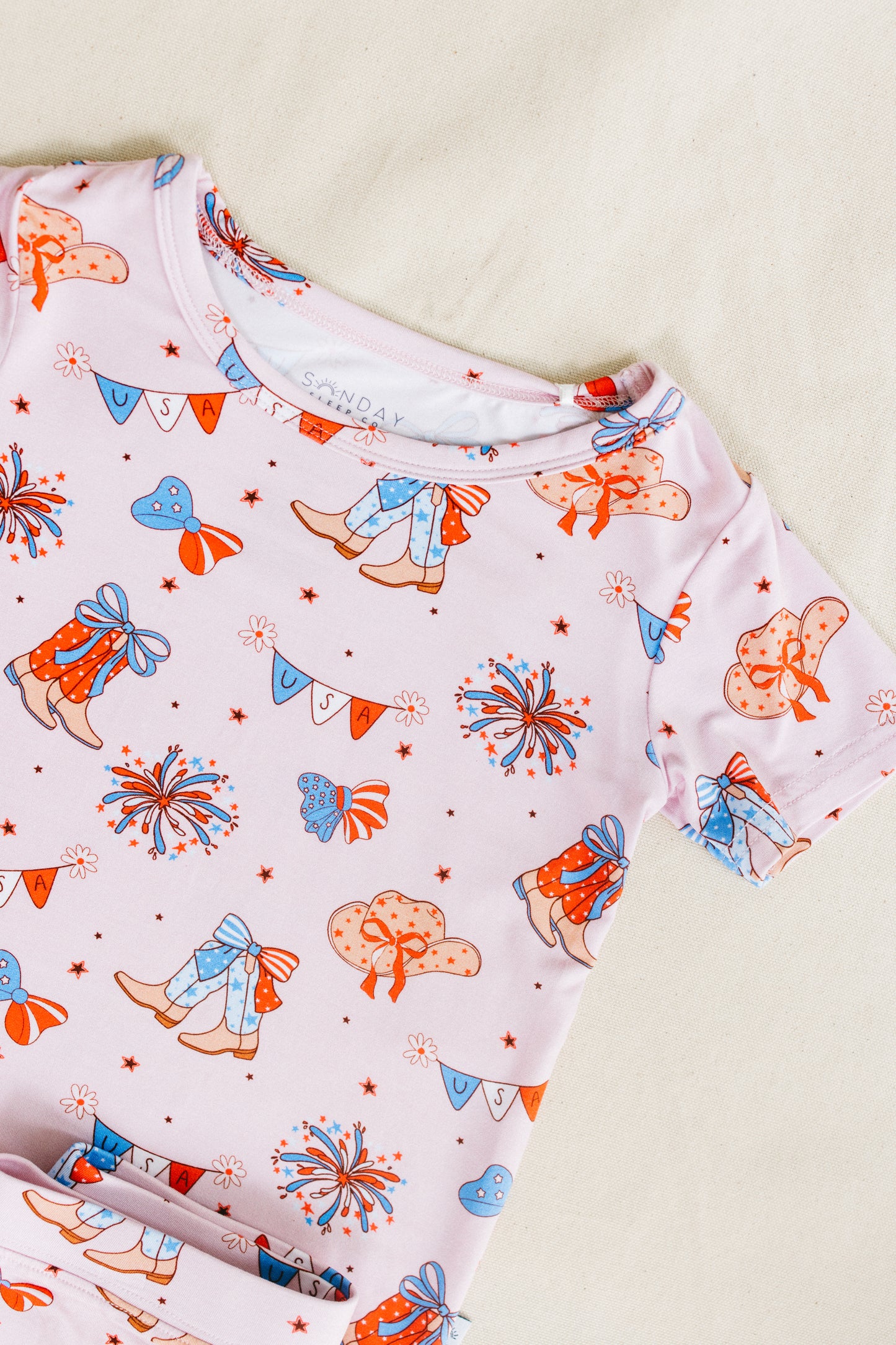 Howdy USA Two-Piece Short Set