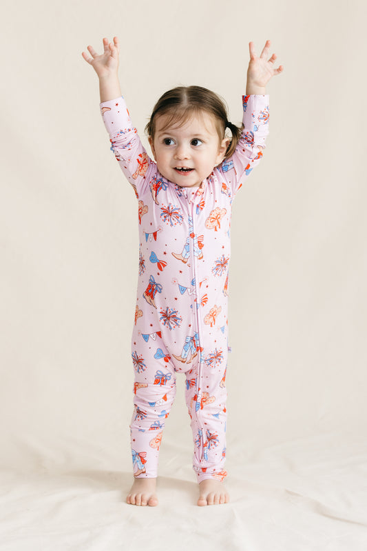 Howdy USA Zippy Romper