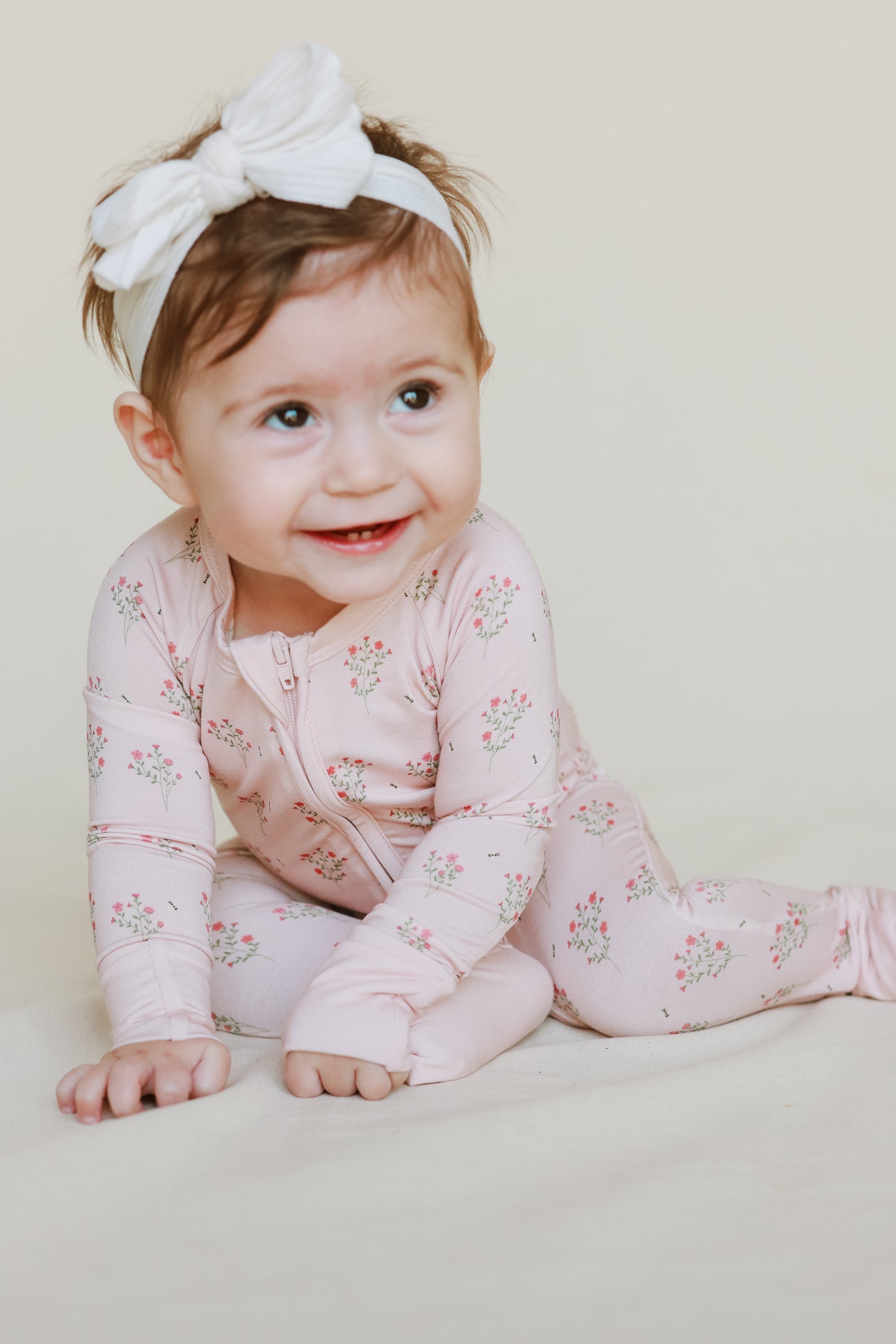 Margot Bee Floral Zippy Romper