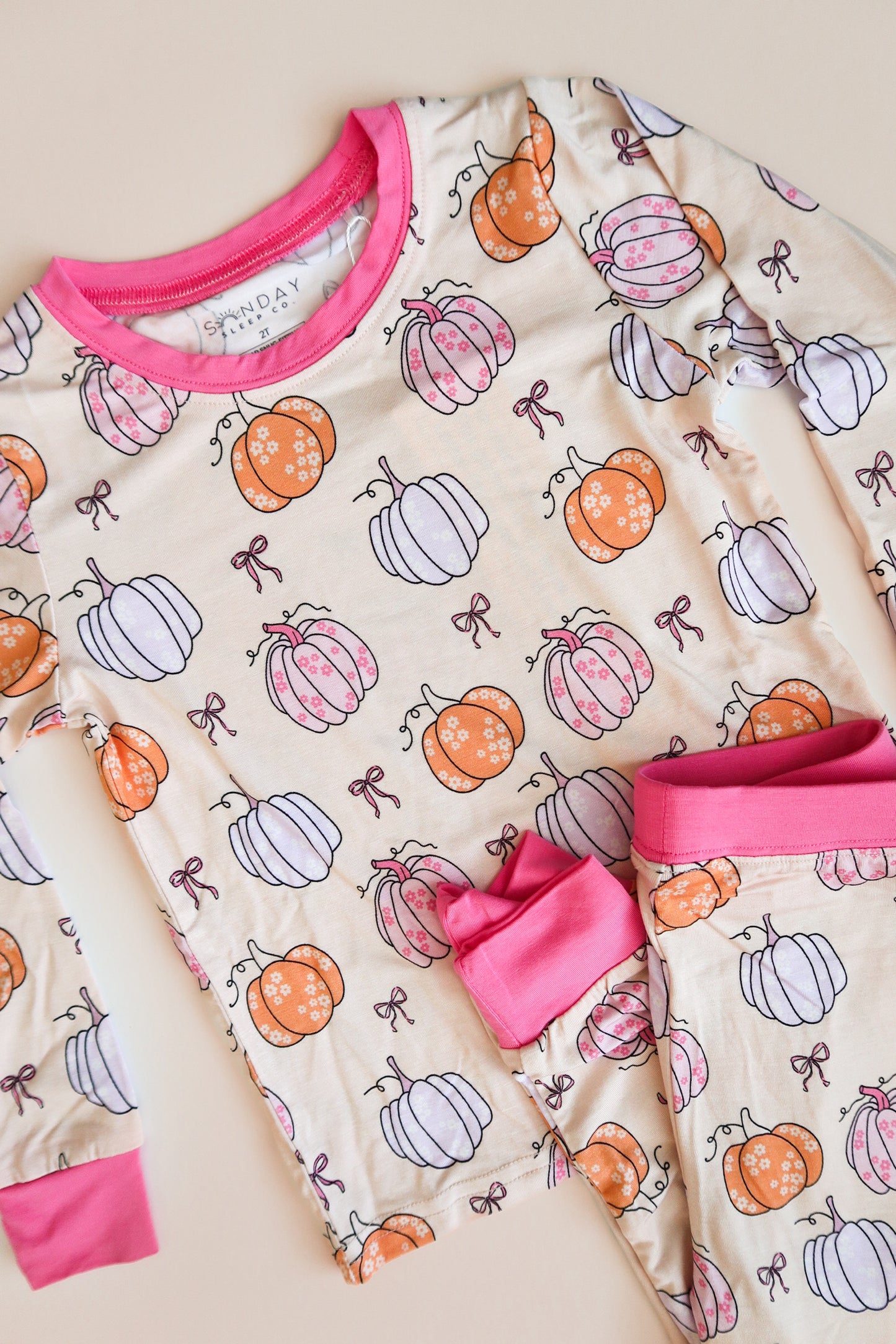 (Pre-order) Pastel Pumpkins Two-Piece Set
