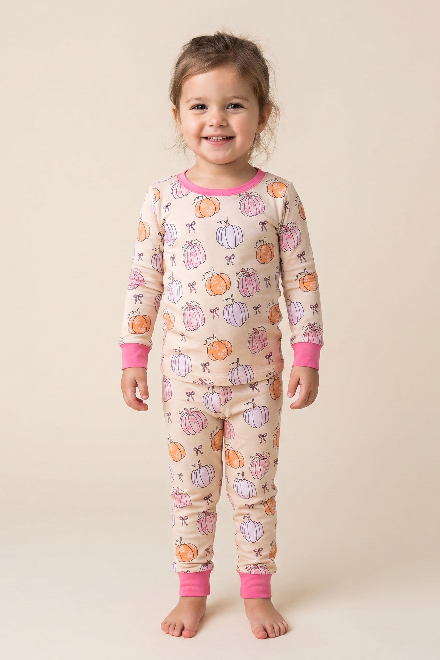 (Pre-order) Pastel Pumpkins Two-Piece Set