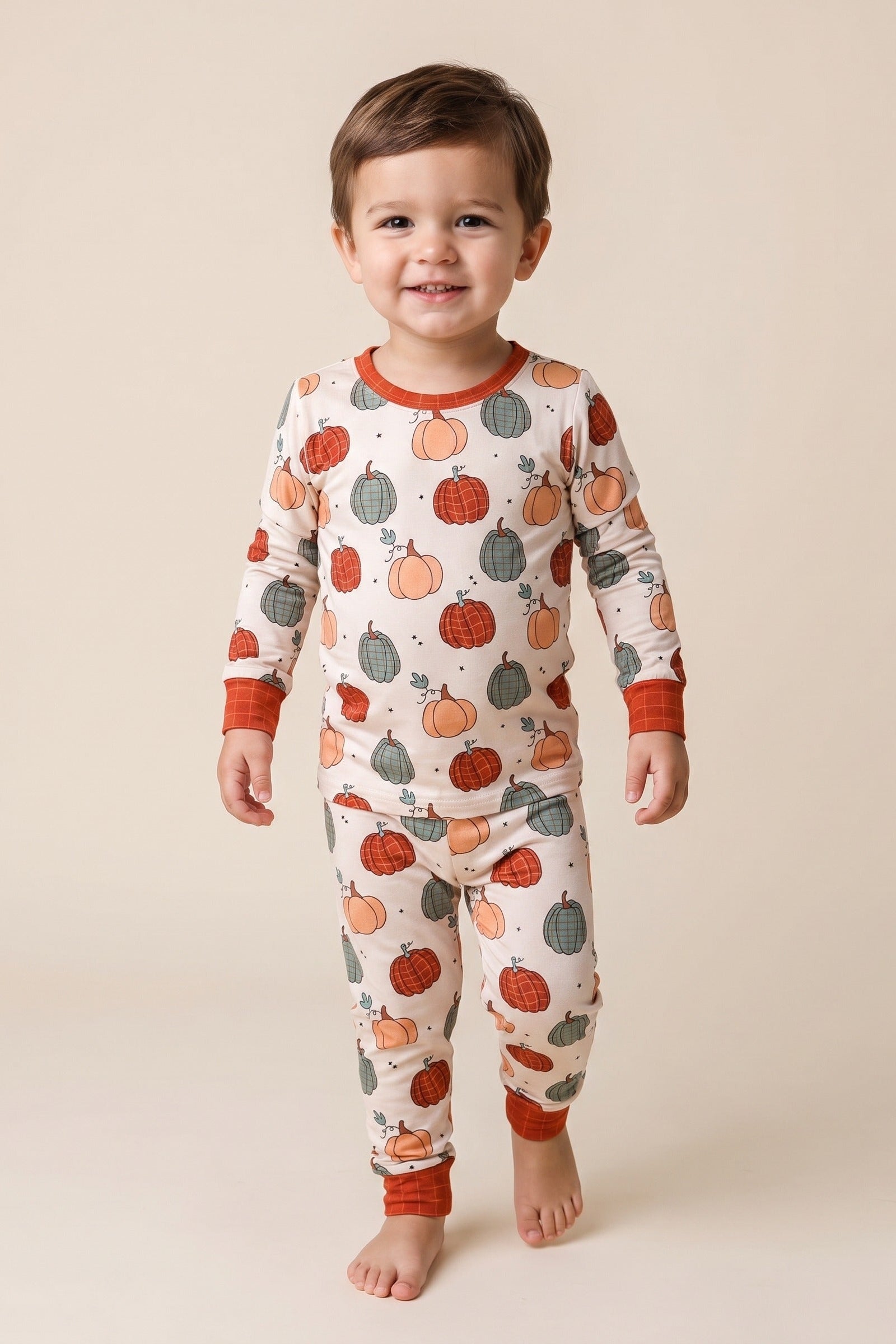 plaid pumpkin pajamas