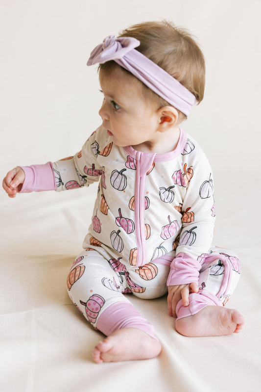 Pastel Pumpkins Zippy Romper