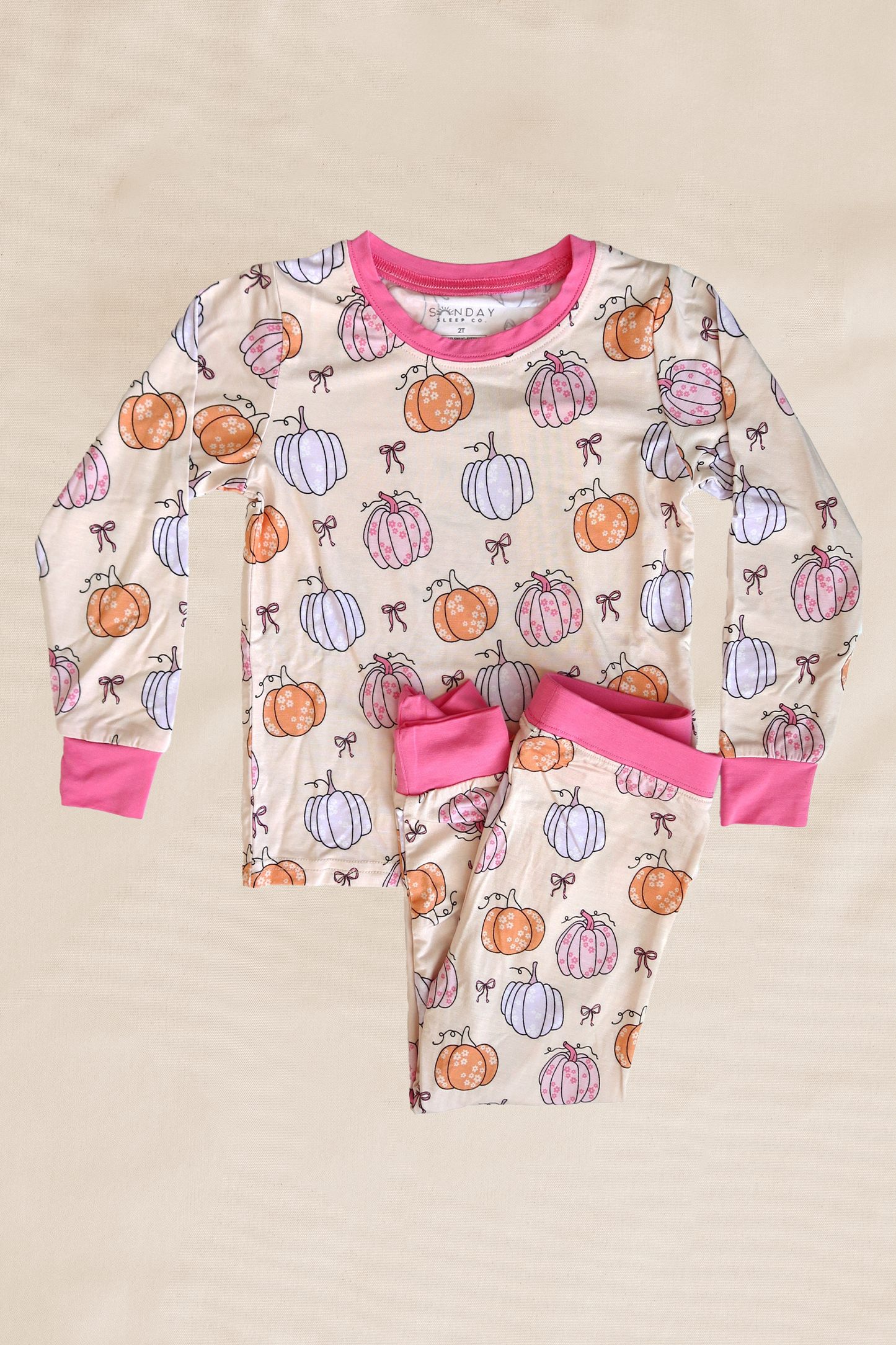 (Pre-order) Pastel Pumpkins Two-Piece Set
