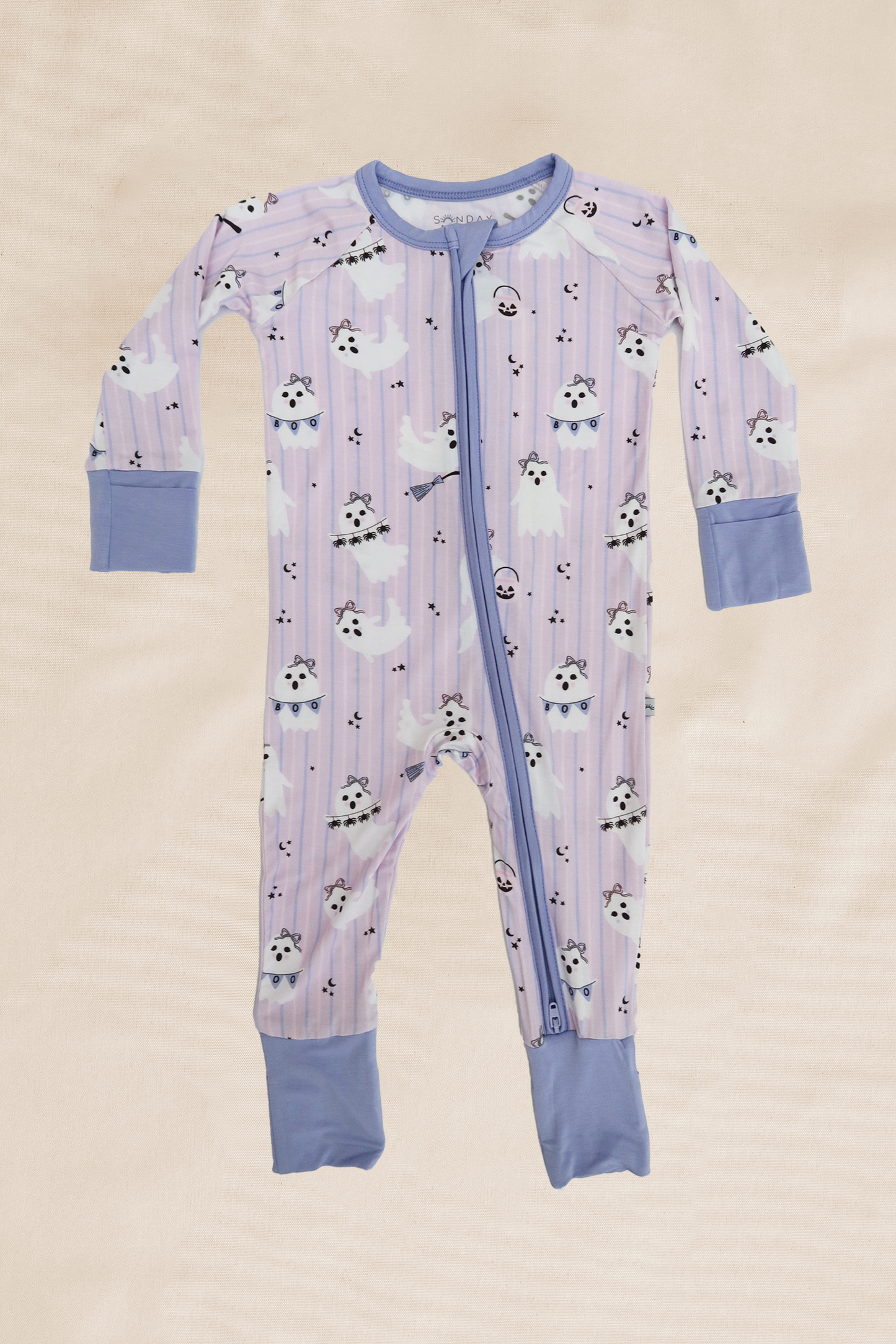 (Pre-order) Purple Boo Crew Zippy Romper